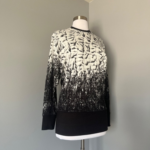 Helmut Lang Digita Scarp Dolman Sleeves Sweatshirt Sweater‎ Bird Abstract Print - Picture 7 of 12